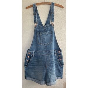 Old Navy Denim Short Overalls Shortalls Women’s Size Medium